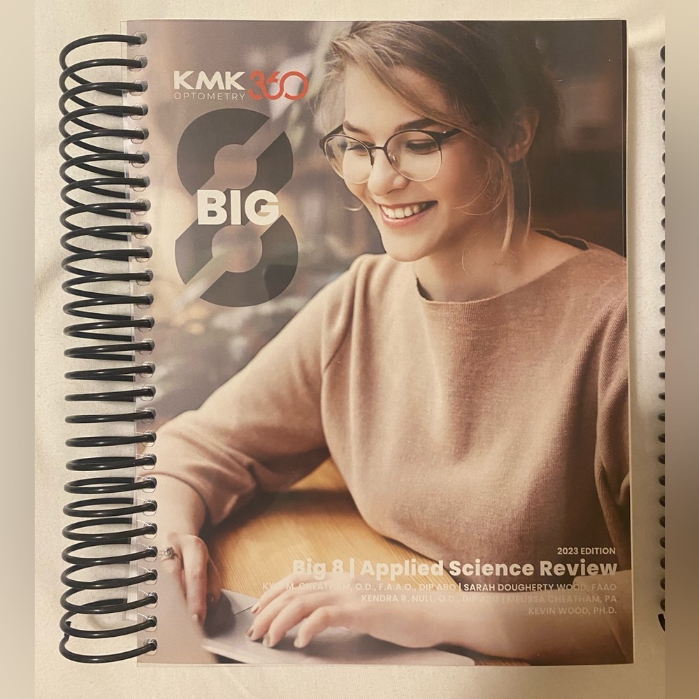Optometry NBEO Part 1 ABS KMK Brand New Unused Big 8 and Non-Big 8 Textbooks